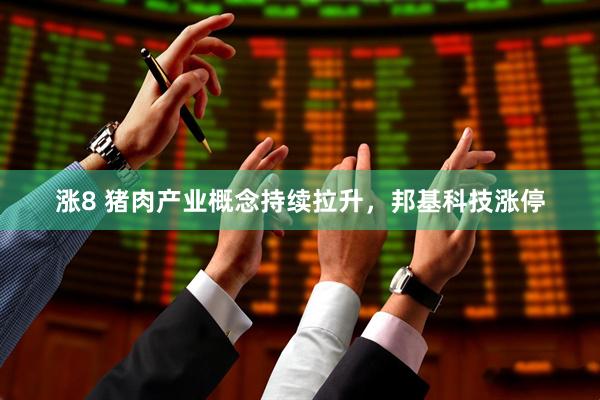 涨8 猪肉产业概念持续拉升，邦基科技涨停