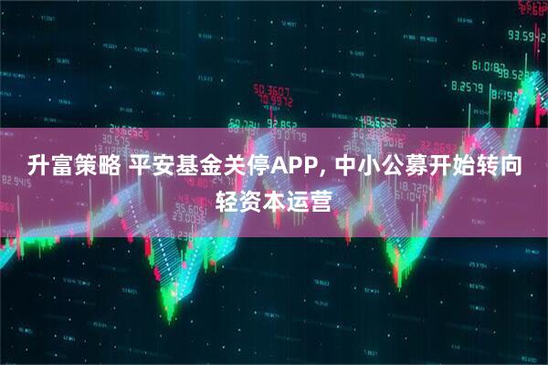 升富策略 平安基金关停APP, 中小公募开始转向轻资本运营