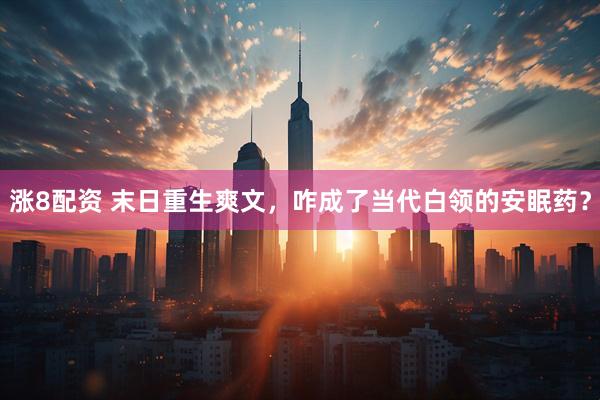 涨8配资 末日重生爽文，咋成了当代白领的安眠药？